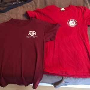 Two college t-shirts!